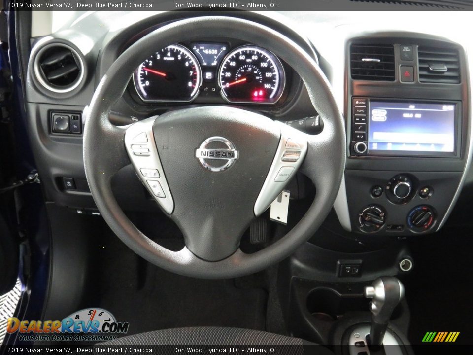 2019 Nissan Versa SV Deep Blue Pearl / Charcoal Photo #29