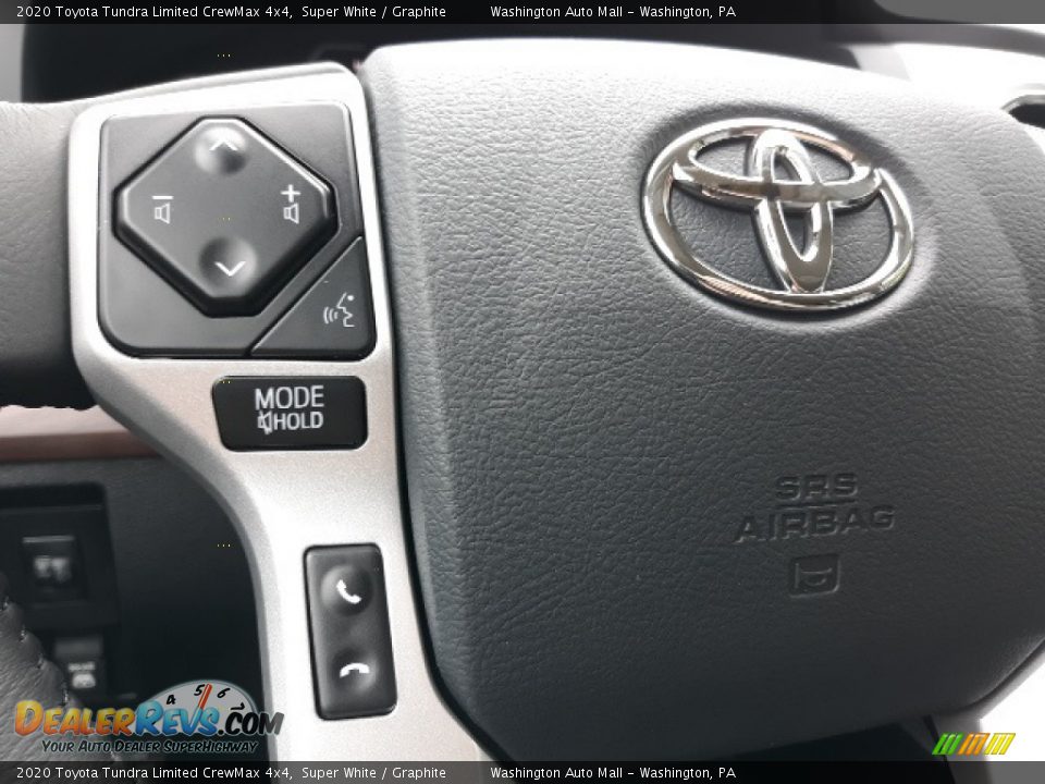 2020 Toyota Tundra Limited CrewMax 4x4 Super White / Graphite Photo #5