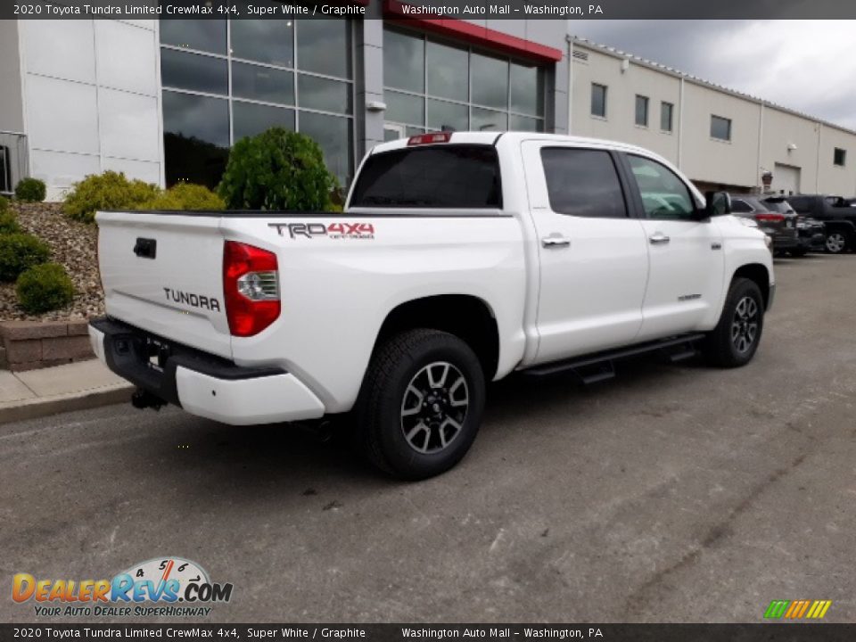 2020 Toyota Tundra Limited CrewMax 4x4 Super White / Graphite Photo #28