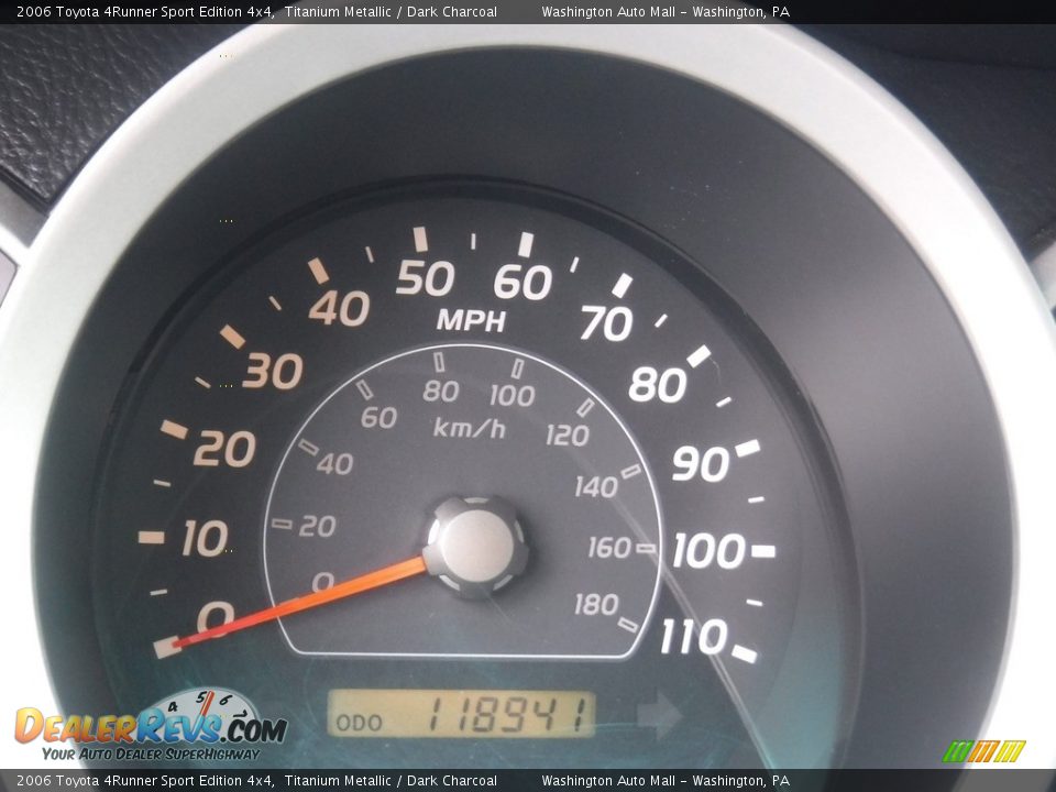 2006 Toyota 4Runner Sport Edition 4x4 Titanium Metallic / Dark Charcoal Photo #30