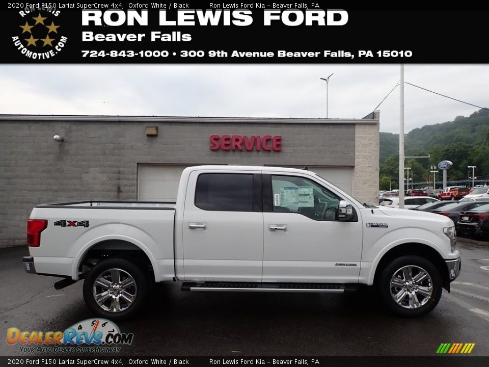 2020 Ford F150 Lariat SuperCrew 4x4 Oxford White / Black Photo #1