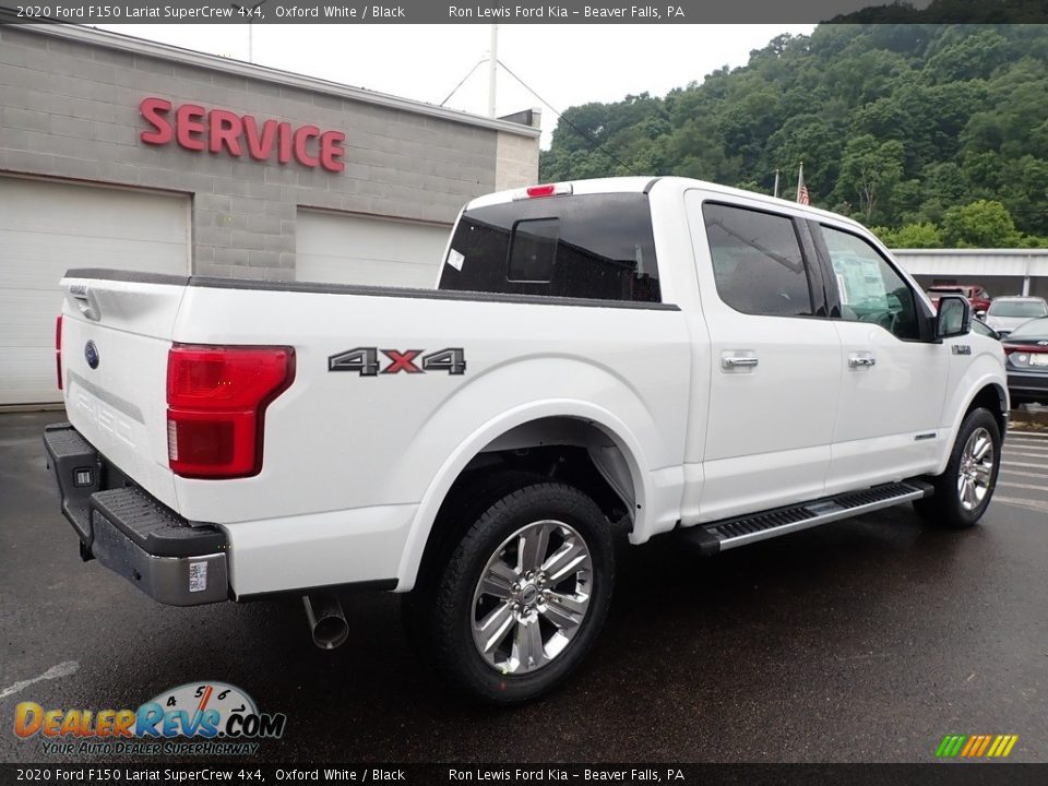 2020 Ford F150 Lariat SuperCrew 4x4 Oxford White / Black Photo #2