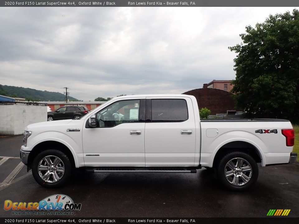 2020 Ford F150 Lariat SuperCrew 4x4 Oxford White / Black Photo #5