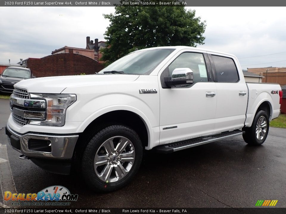 2020 Ford F150 Lariat SuperCrew 4x4 Oxford White / Black Photo #6