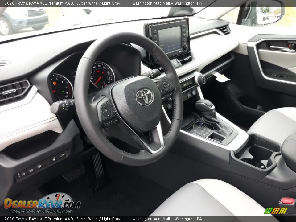 2020 Toyota RAV4 XLE Premium AWD Super White / Light Gray Photo #20
