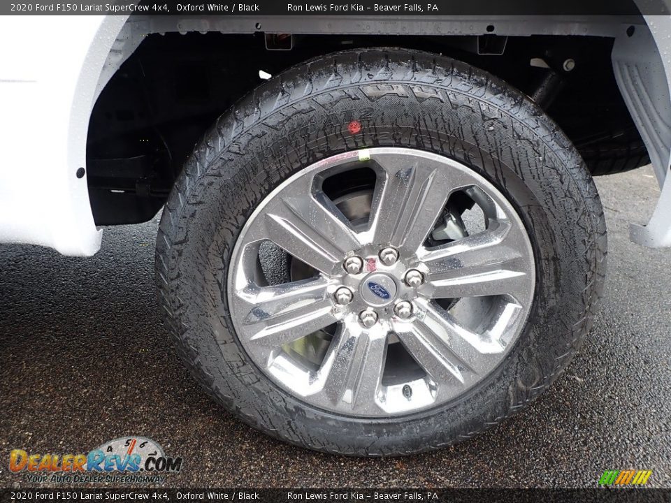2020 Ford F150 Lariat SuperCrew 4x4 Oxford White / Black Photo #9