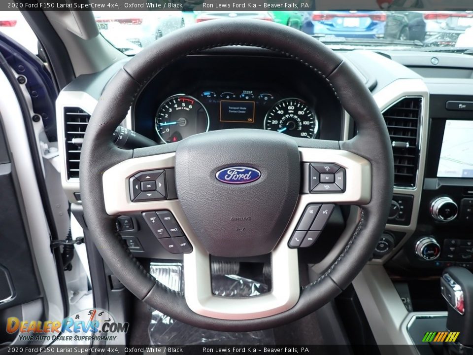 2020 Ford F150 Lariat SuperCrew 4x4 Oxford White / Black Photo #16