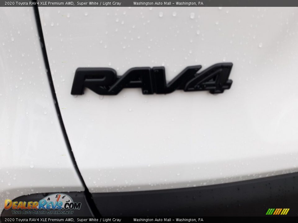 2020 Toyota RAV4 XLE Premium AWD Super White / Light Gray Photo #35