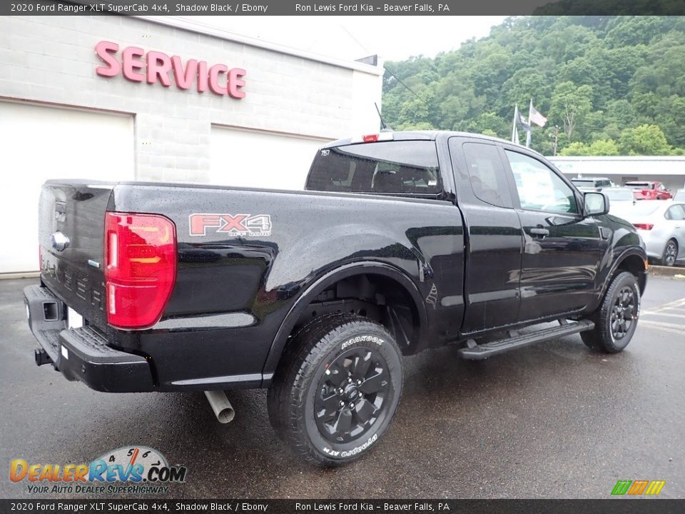 2020 Ford Ranger XLT SuperCab 4x4 Shadow Black / Ebony Photo #2