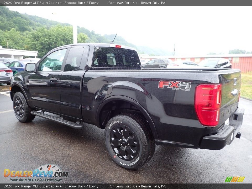 2020 Ford Ranger XLT SuperCab 4x4 Shadow Black / Ebony Photo #4