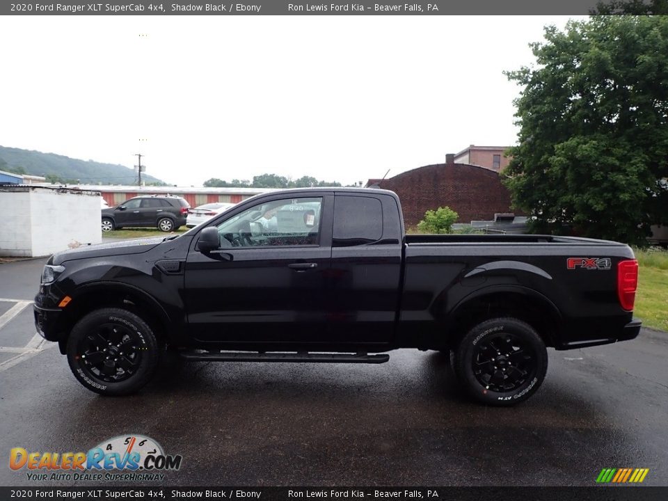 2020 Ford Ranger XLT SuperCab 4x4 Shadow Black / Ebony Photo #5