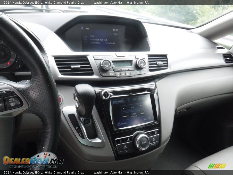 2014 Honda Odyssey EX-L White Diamond Pearl / Gray Photo #3