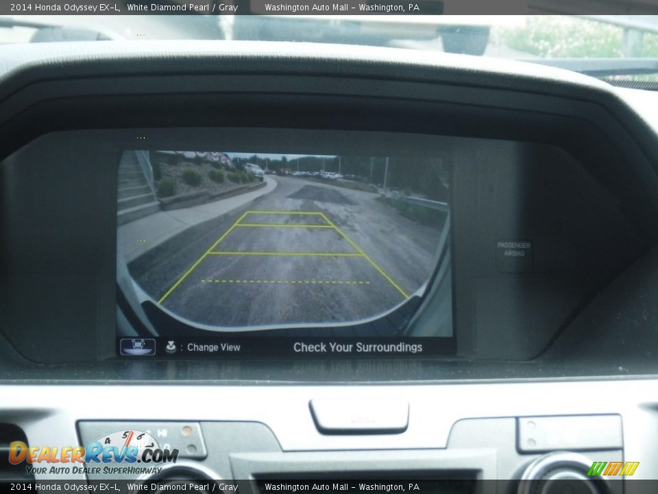 2014 Honda Odyssey EX-L White Diamond Pearl / Gray Photo #5
