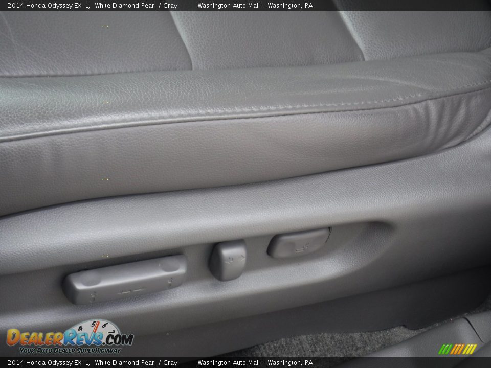 2014 Honda Odyssey EX-L White Diamond Pearl / Gray Photo #17