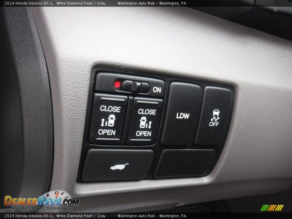 2014 Honda Odyssey EX-L White Diamond Pearl / Gray Photo #19