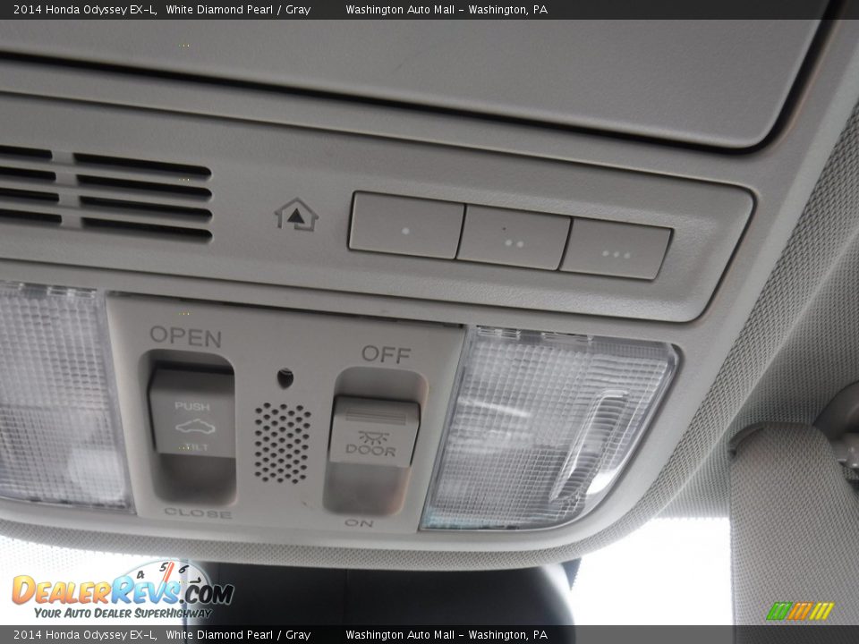 2014 Honda Odyssey EX-L White Diamond Pearl / Gray Photo #22