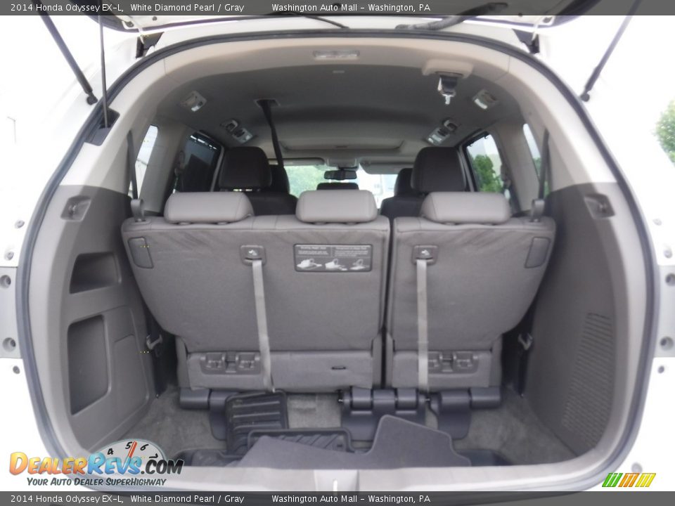 2014 Honda Odyssey EX-L White Diamond Pearl / Gray Photo #27