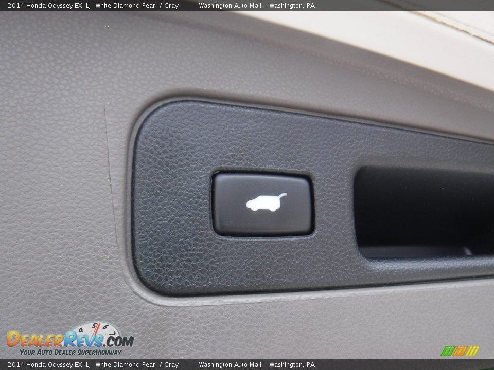 2014 Honda Odyssey EX-L White Diamond Pearl / Gray Photo #28