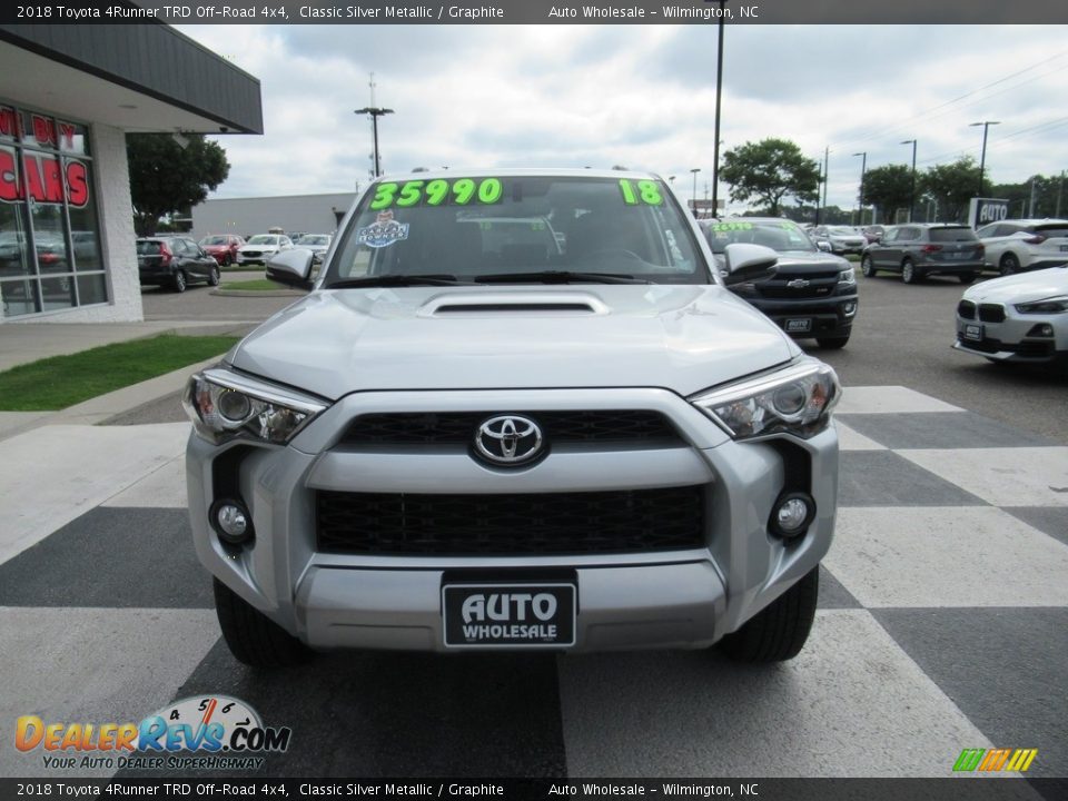 2018 Toyota 4Runner TRD Off-Road 4x4 Classic Silver Metallic / Graphite Photo #2