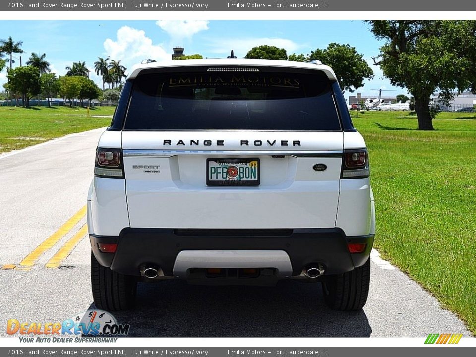 2016 Land Rover Range Rover Sport HSE Fuji White / Espresso/Ivory Photo #4