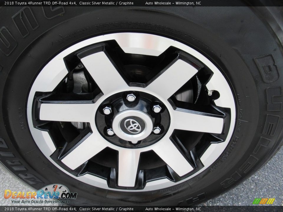 2018 Toyota 4Runner TRD Off-Road 4x4 Classic Silver Metallic / Graphite Photo #7