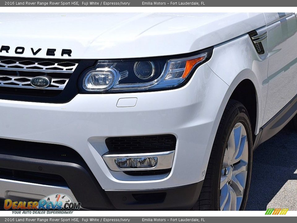 2016 Land Rover Range Rover Sport HSE Fuji White / Espresso/Ivory Photo #9