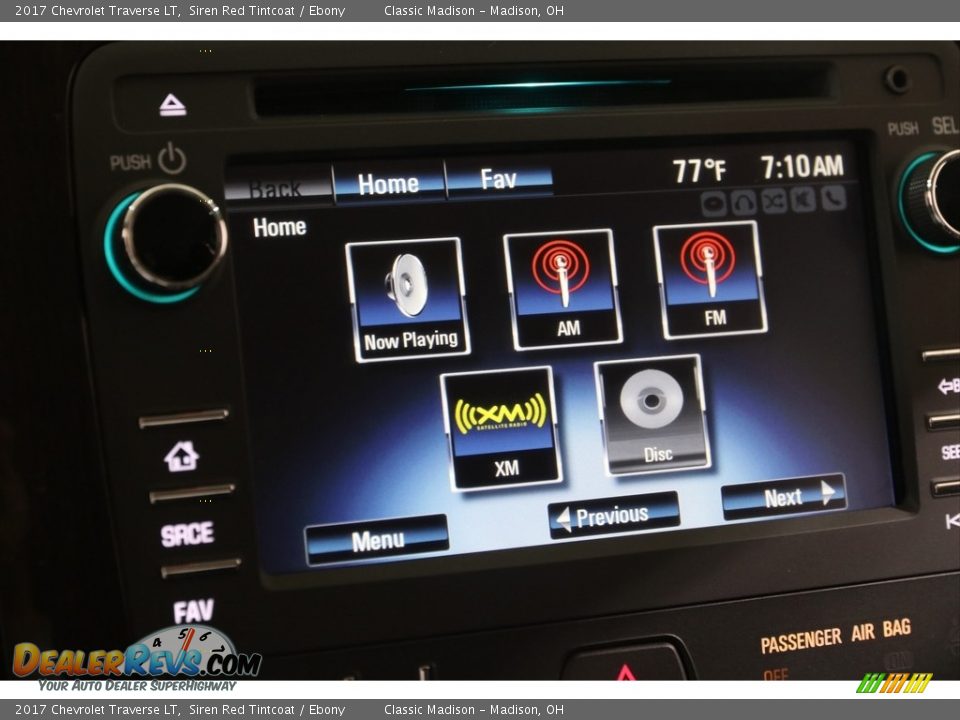 2017 Chevrolet Traverse LT Siren Red Tintcoat / Ebony Photo #10
