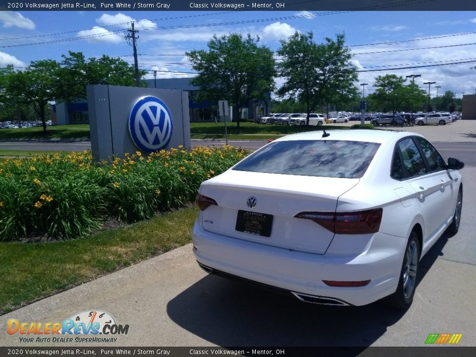 2020 Volkswagen Jetta R-Line Pure White / Storm Gray Photo #3