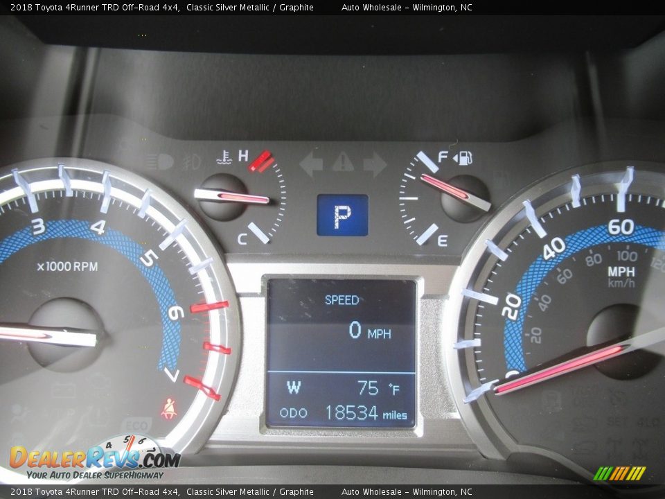 2018 Toyota 4Runner TRD Off-Road 4x4 Classic Silver Metallic / Graphite Photo #15