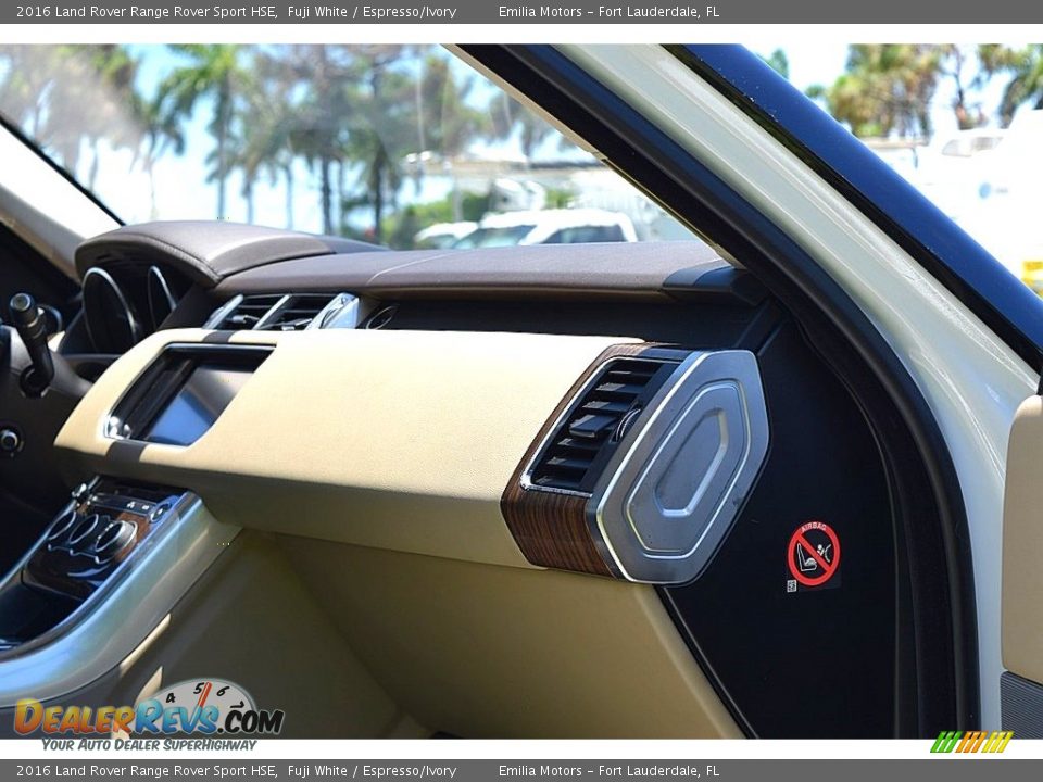 2016 Land Rover Range Rover Sport HSE Fuji White / Espresso/Ivory Photo #21