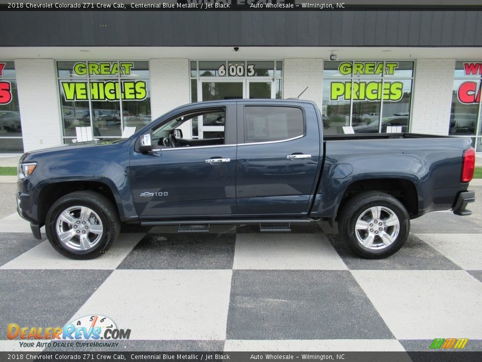 2018 Chevrolet Colorado Z71 Crew Cab Centennial Blue Metallic / Jet Black Photo #1