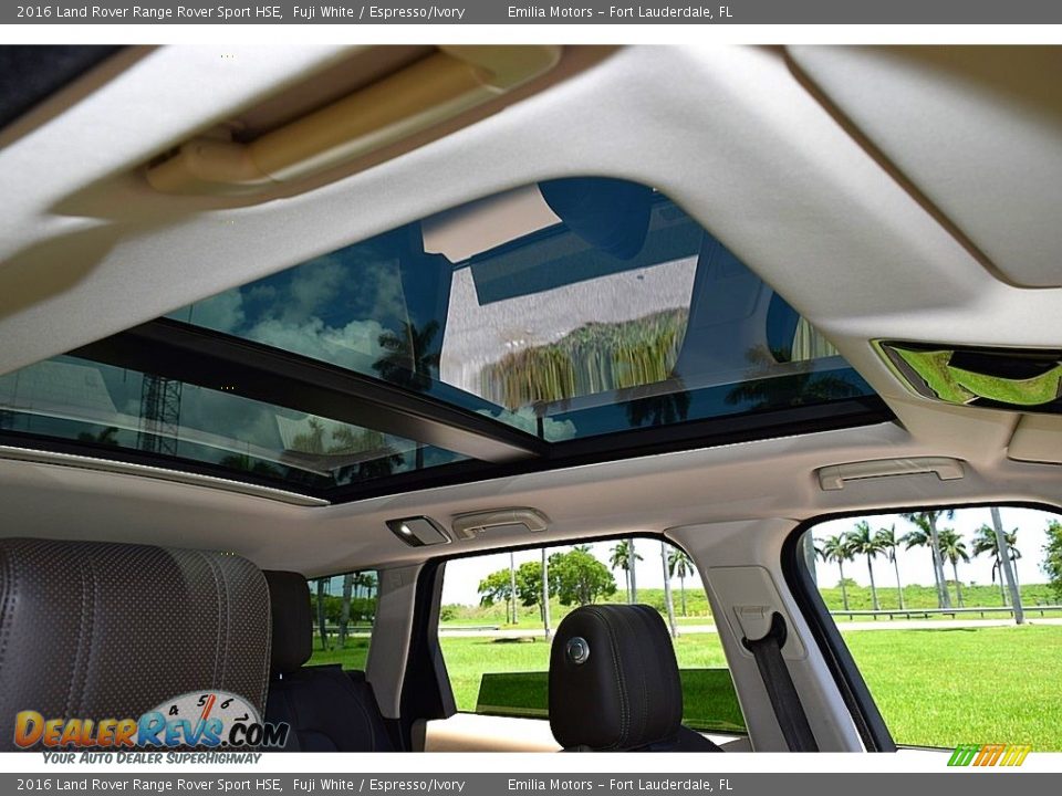 2016 Land Rover Range Rover Sport HSE Fuji White / Espresso/Ivory Photo #29