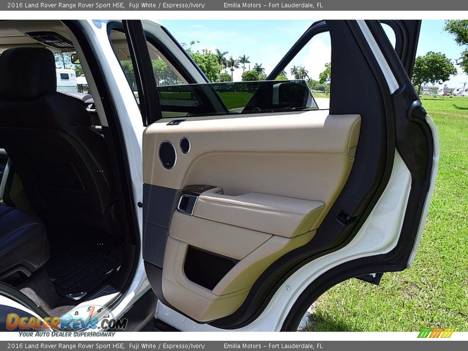 2016 Land Rover Range Rover Sport HSE Fuji White / Espresso/Ivory Photo #30