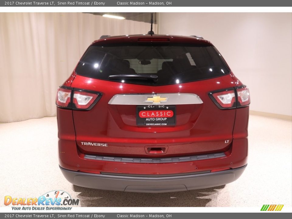 2017 Chevrolet Traverse LT Siren Red Tintcoat / Ebony Photo #22