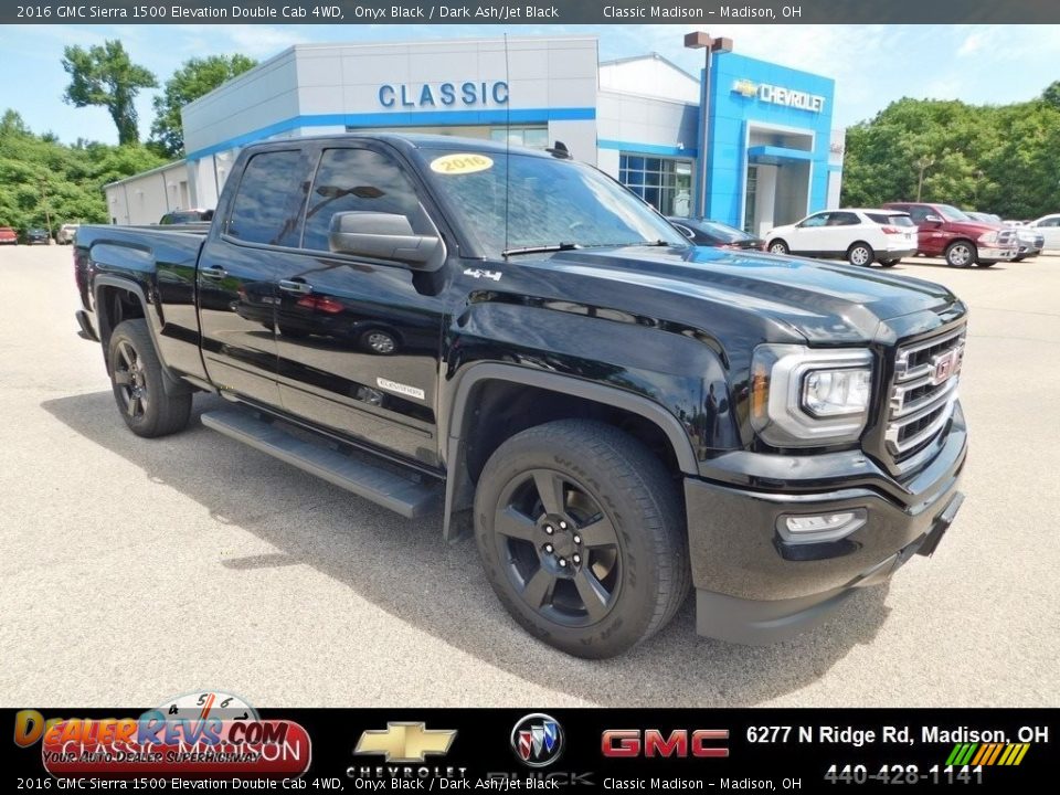 2016 GMC Sierra 1500 Elevation Double Cab 4WD Onyx Black / Dark Ash/Jet Black Photo #1