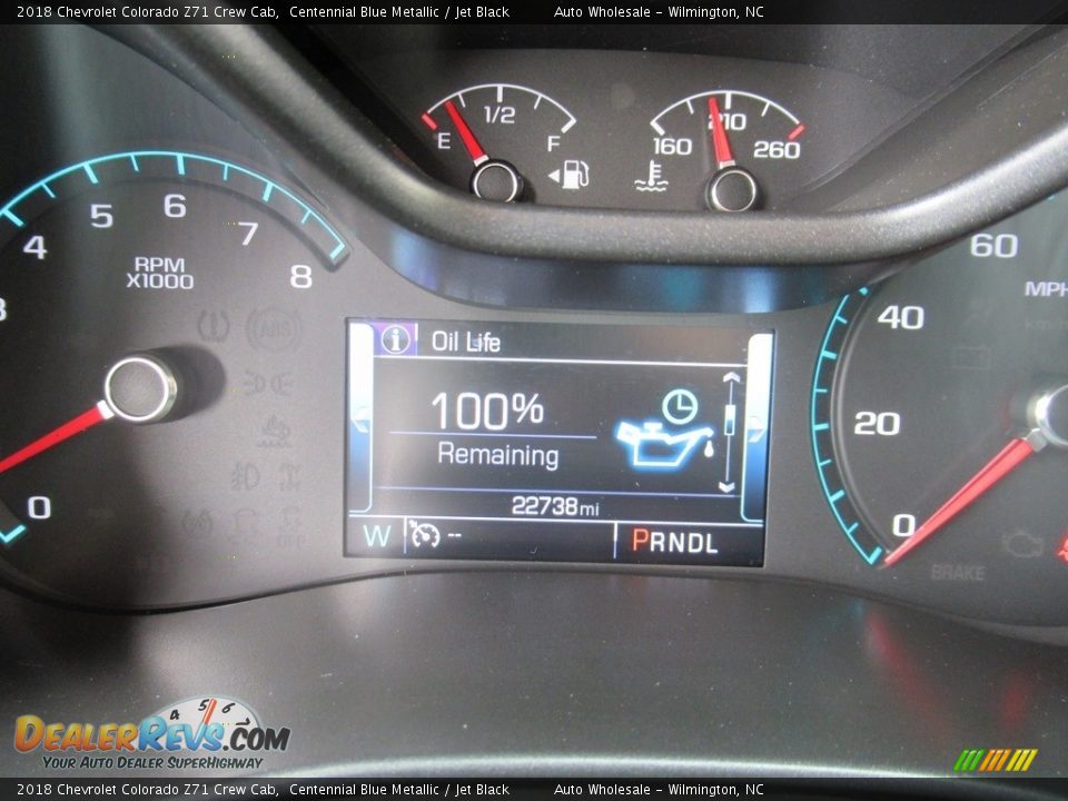 2018 Chevrolet Colorado Z71 Crew Cab Centennial Blue Metallic / Jet Black Photo #15