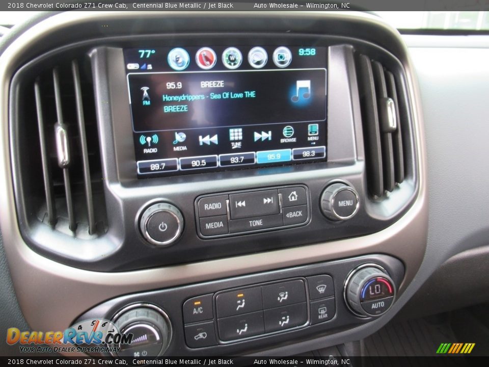 2018 Chevrolet Colorado Z71 Crew Cab Centennial Blue Metallic / Jet Black Photo #17