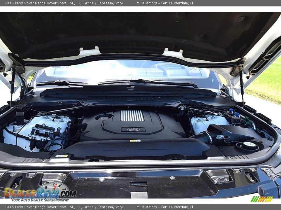 2016 Land Rover Range Rover Sport HSE Fuji White / Espresso/Ivory Photo #47