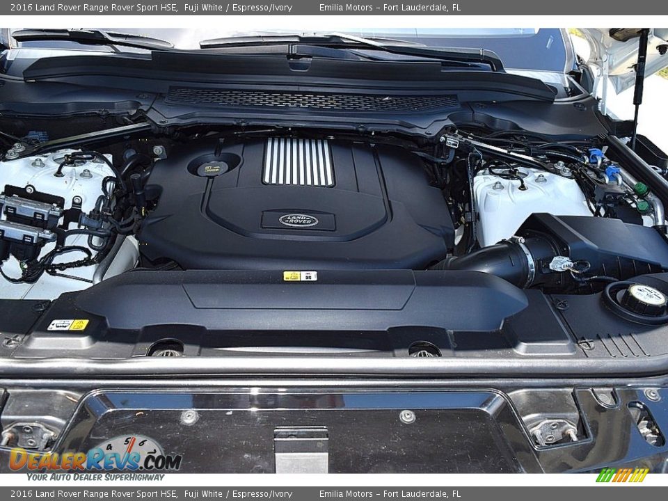 2016 Land Rover Range Rover Sport HSE Fuji White / Espresso/Ivory Photo #48