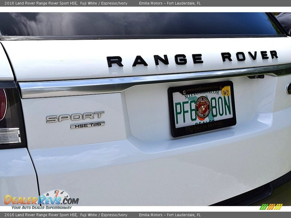 2016 Land Rover Range Rover Sport HSE Fuji White / Espresso/Ivory Photo #52