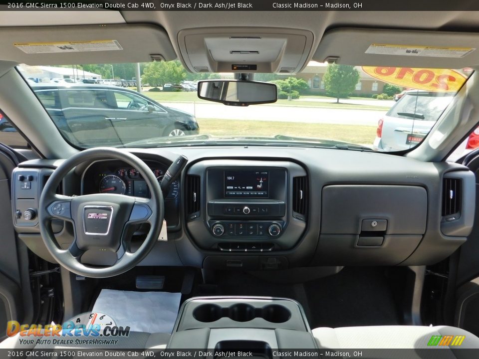 Dashboard of 2016 GMC Sierra 1500 Elevation Double Cab 4WD Photo #14