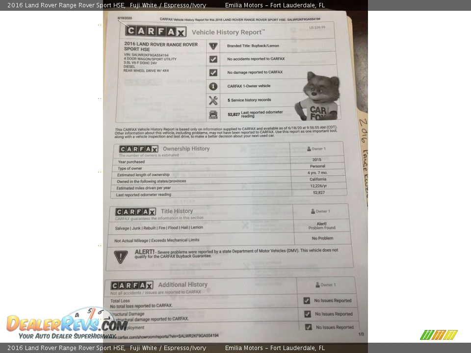 2016 Land Rover Range Rover Sport HSE Fuji White / Espresso/Ivory Photo #60