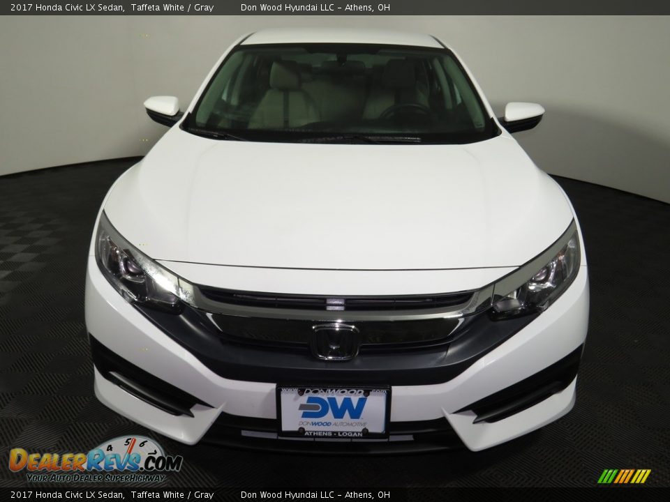2017 Honda Civic LX Sedan Taffeta White / Gray Photo #4
