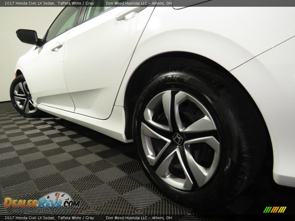 2017 Honda Civic LX Sedan Taffeta White / Gray Photo #10