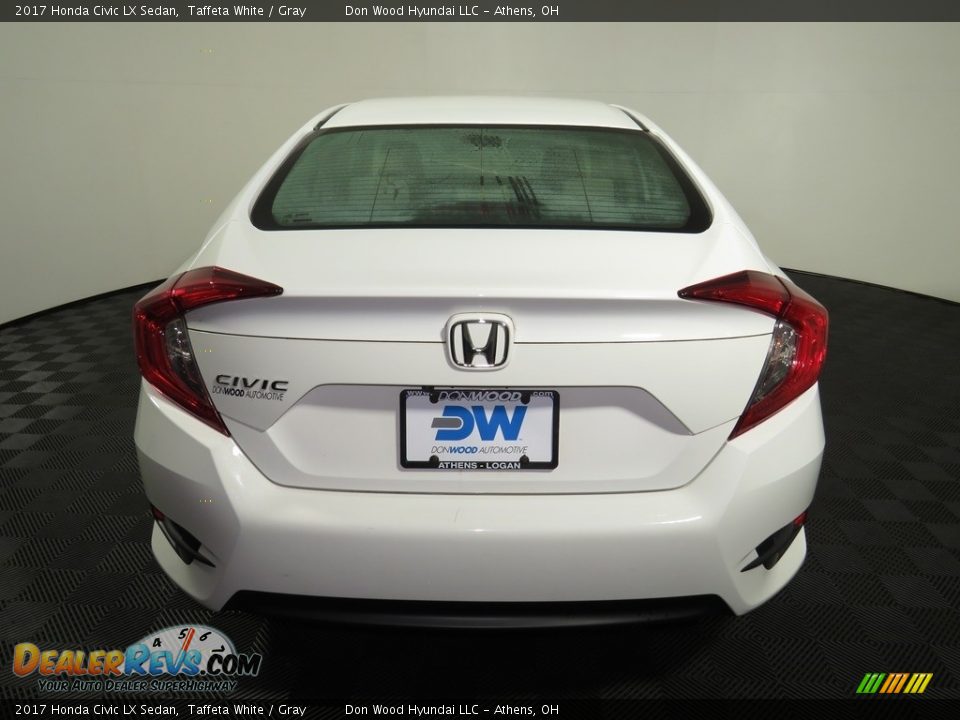 2017 Honda Civic LX Sedan Taffeta White / Gray Photo #11