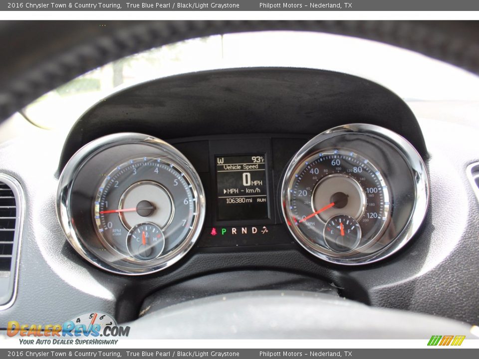 2016 Chrysler Town & Country Touring True Blue Pearl / Black/Light Graystone Photo #18