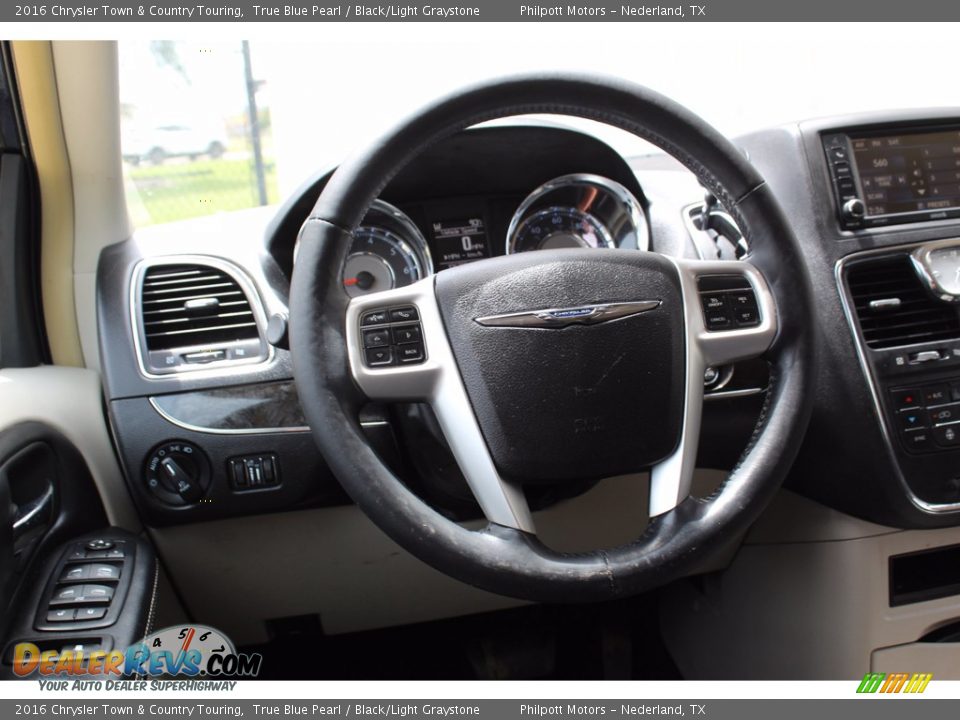 2016 Chrysler Town & Country Touring True Blue Pearl / Black/Light Graystone Photo #25
