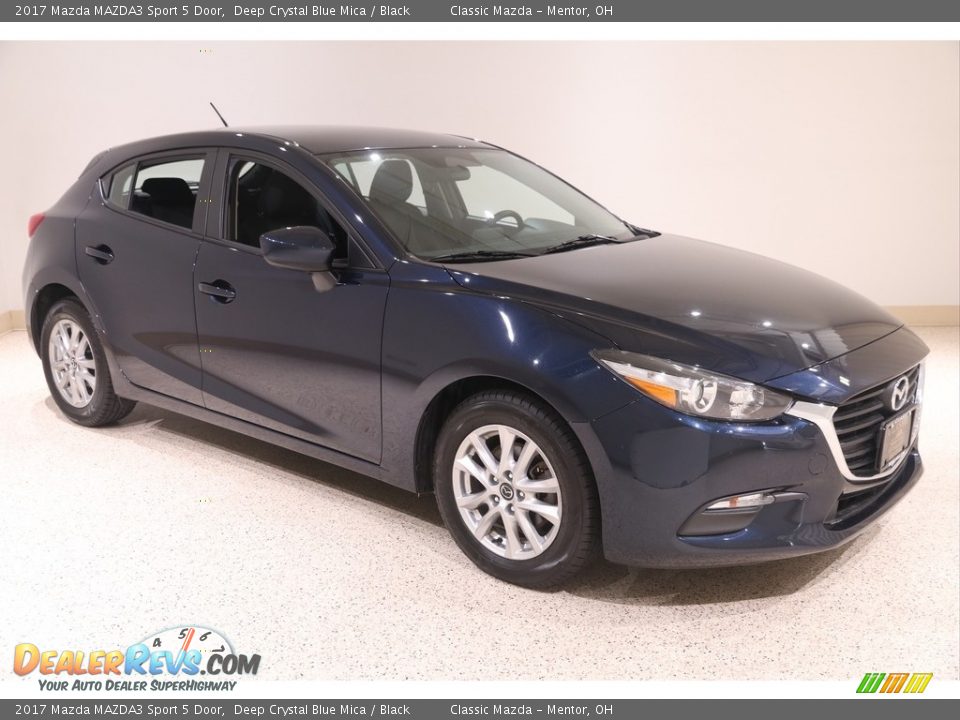 2017 Mazda MAZDA3 Sport 5 Door Deep Crystal Blue Mica / Black Photo #1