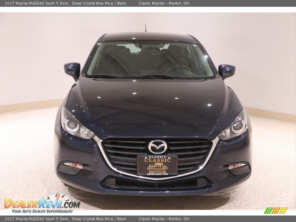 2017 Mazda MAZDA3 Sport 5 Door Deep Crystal Blue Mica / Black Photo #2