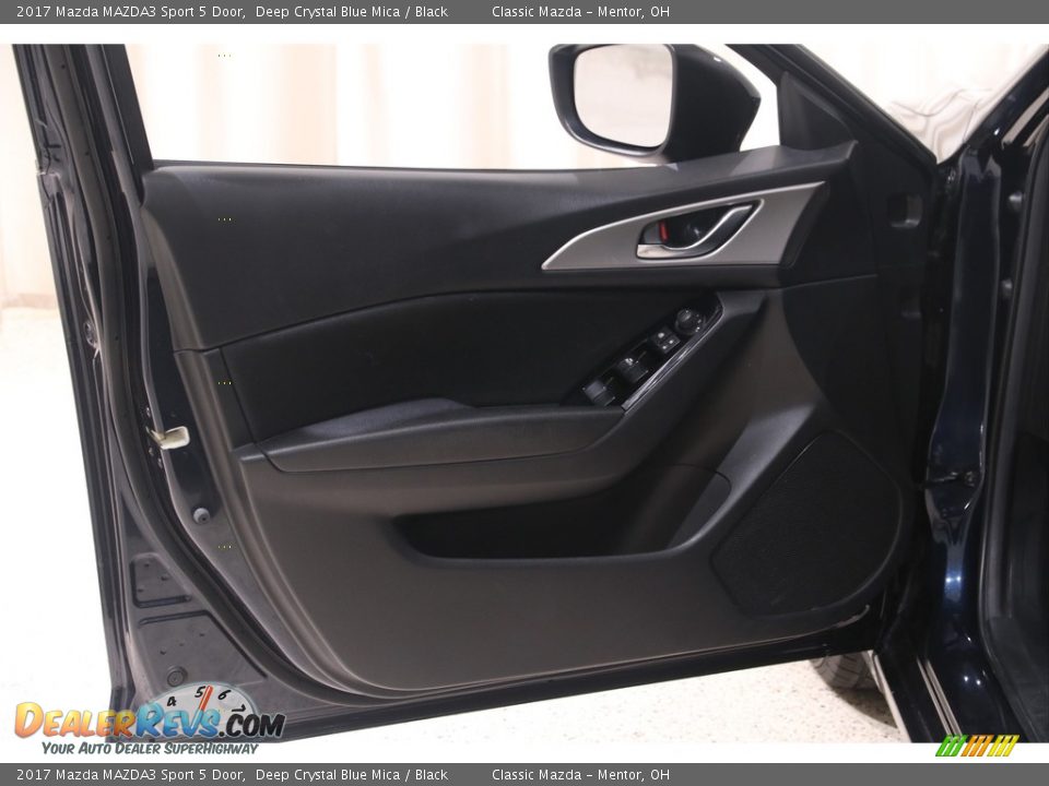 2017 Mazda MAZDA3 Sport 5 Door Deep Crystal Blue Mica / Black Photo #4